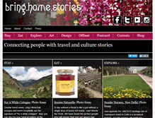 Tablet Screenshot of bringhomestories.com